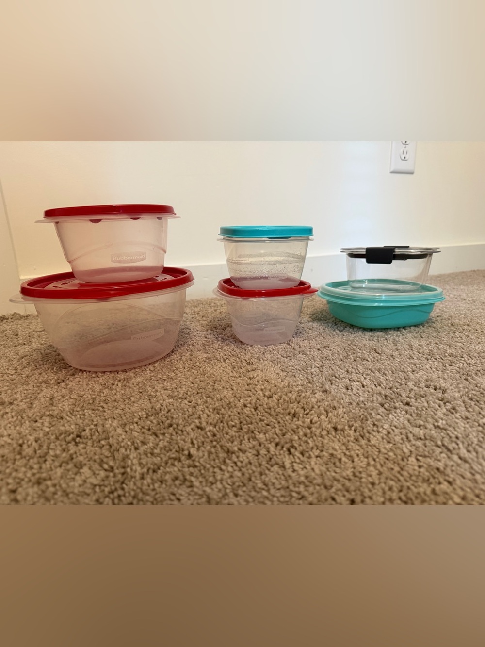 Various Rubbermaid Storage containers